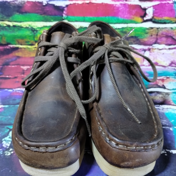 Clarks Collection Padmora Brown Leather Wallabees Shoes Women's 9 US 40 EU - Picture 5 of 14